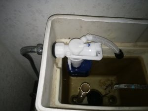 江別市 トイレの水漏れ修理 ボールタップ取り付け後