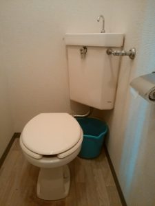 札幌市 北区 トイレの水漏れ 修理前
