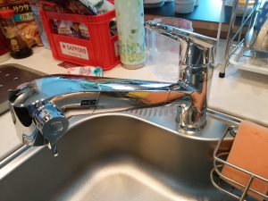 札幌市 西区 宮の沢 キッチン 蛇口の水漏れ 交換作業完了