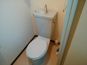 札幌市 西区 発寒 トイレ 温水洗浄便座 の交換 交換後