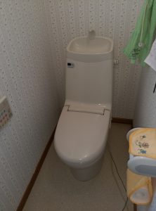 江別市新栄台 トイレ 水漏れ 修理 一階のトイレ