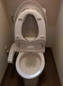 トイレ の 流れ 方が変！ ｜ 江別市 大麻泉町　修理完了