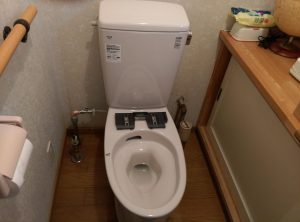 話題の フチレス トイレ に交換したい ｜ 江別市　トイレ設置完了